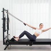 Máquina reformer pilates multifuncional con torre y accesorios