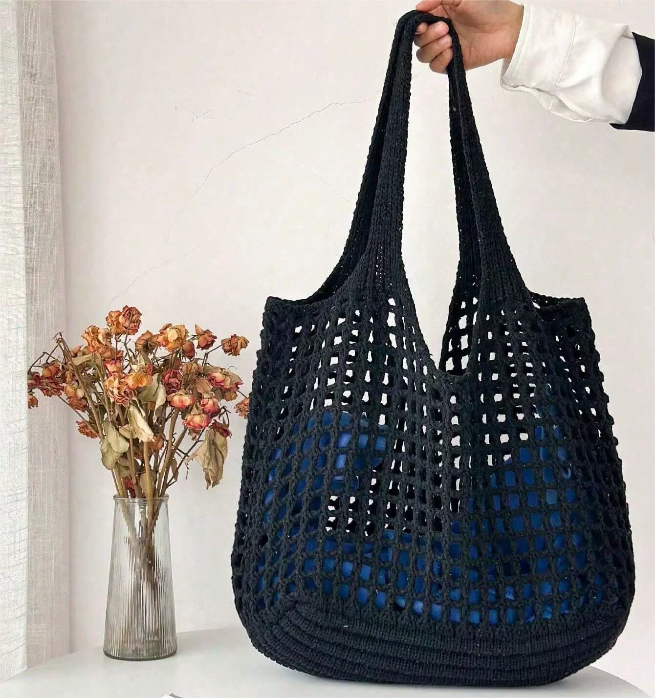 Bolso tejido tipo tote