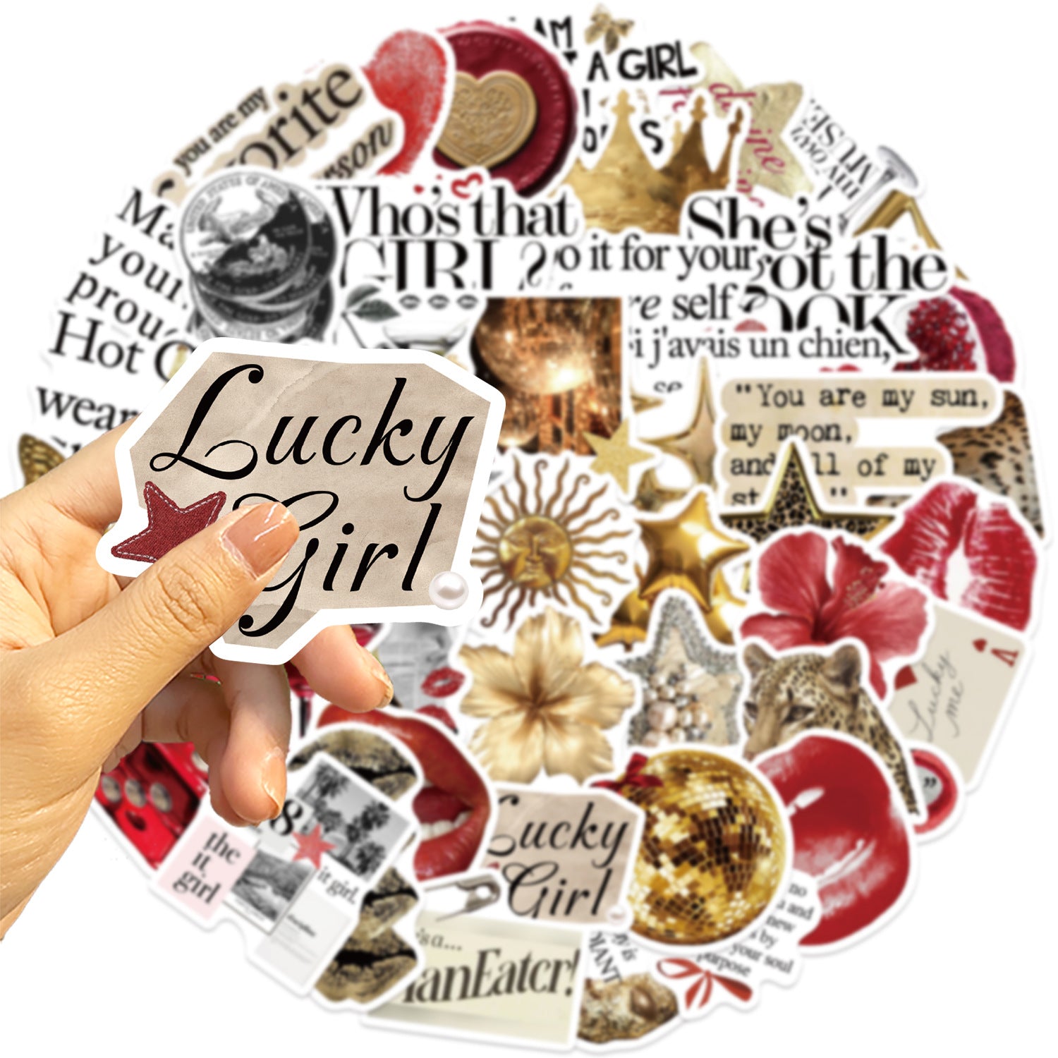 Set de 50 stickers estilo aesthetic