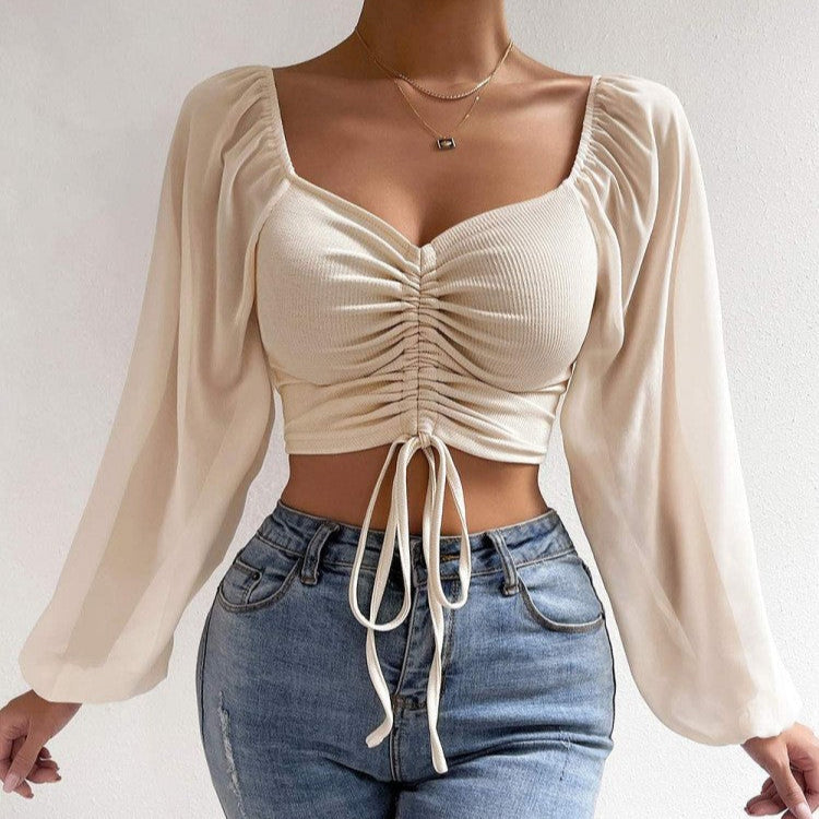 Top ajustable de manga larga
