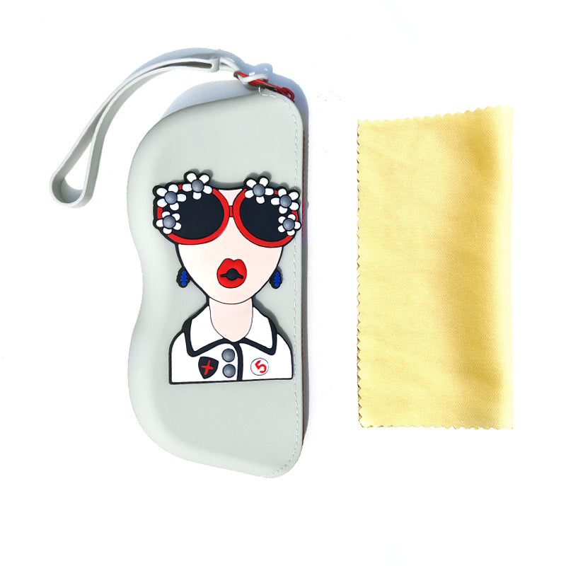 Case de silicona para lentes con diseño pop