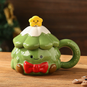 Taza árbol de navidad kawaii