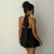 Vestido corto con doble vuelo - Dressygt