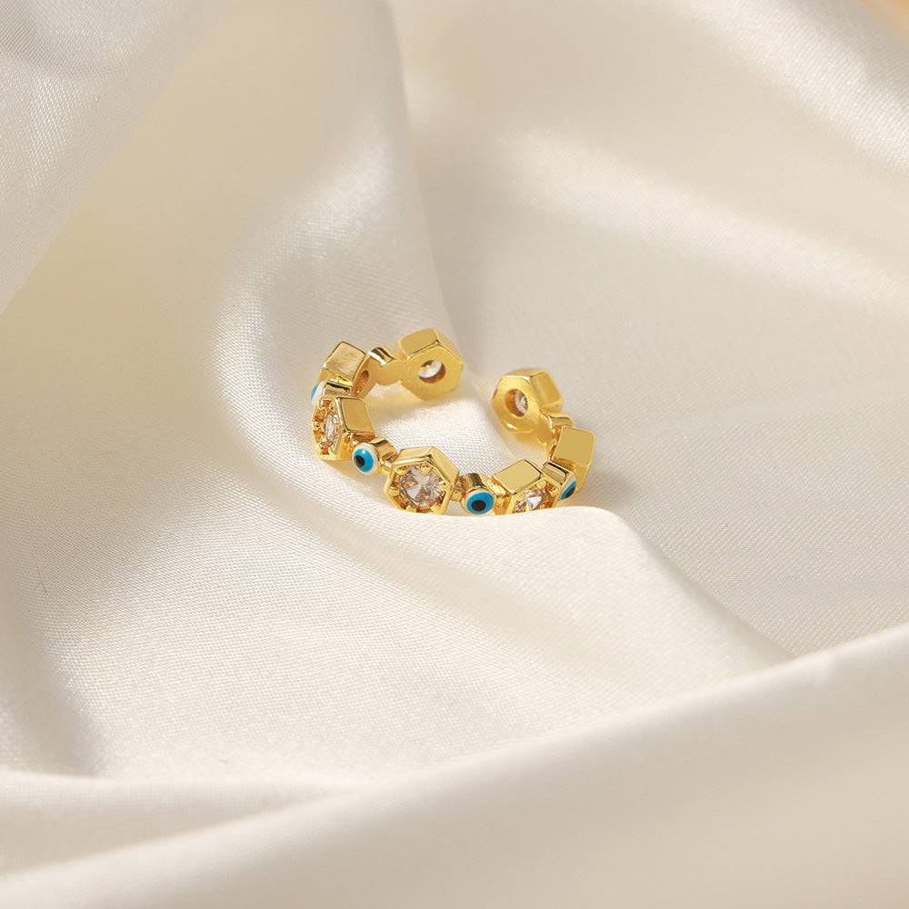Anillo con diseño de ojos turcos - Dressygt