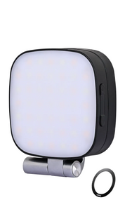 Luz selfie LED con espejo y rotación 360°