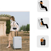 Cojín de cuello para viaje con bolsa interna