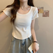 Blusa básica acanalada - Dressygt