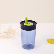 Mini tumbler de plástico con pajilla