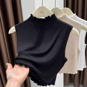 Top sin mangas con olanes - Dressygt