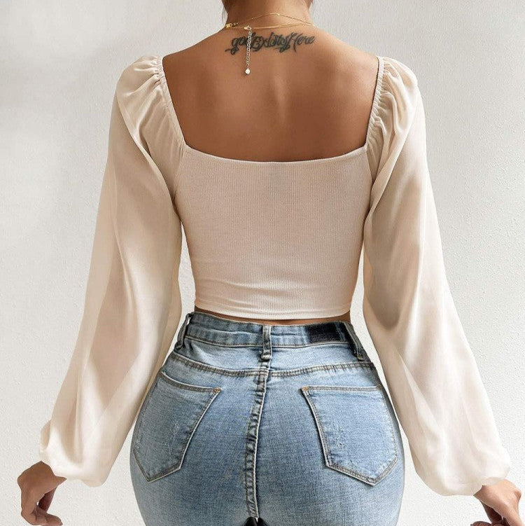 Top ajustable de manga larga