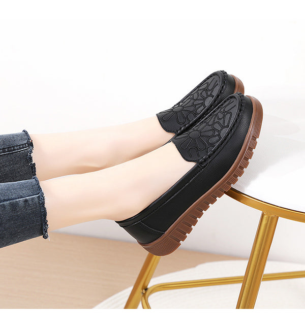 Mocasines con diseño de flores