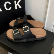 Sandalias con doble hebilla
