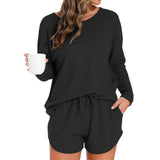 Conjunto de short y top de manga larga