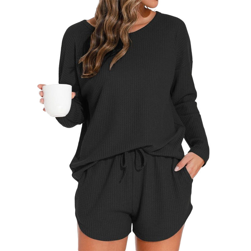 Conjunto de short y top de manga larga