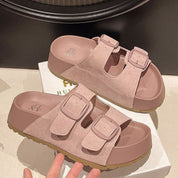 Sandalias con plataforma y doble hebilla - Dressygt