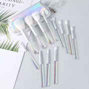 Set de brochas de maquillaje con estuche tornasol - Dressygt
