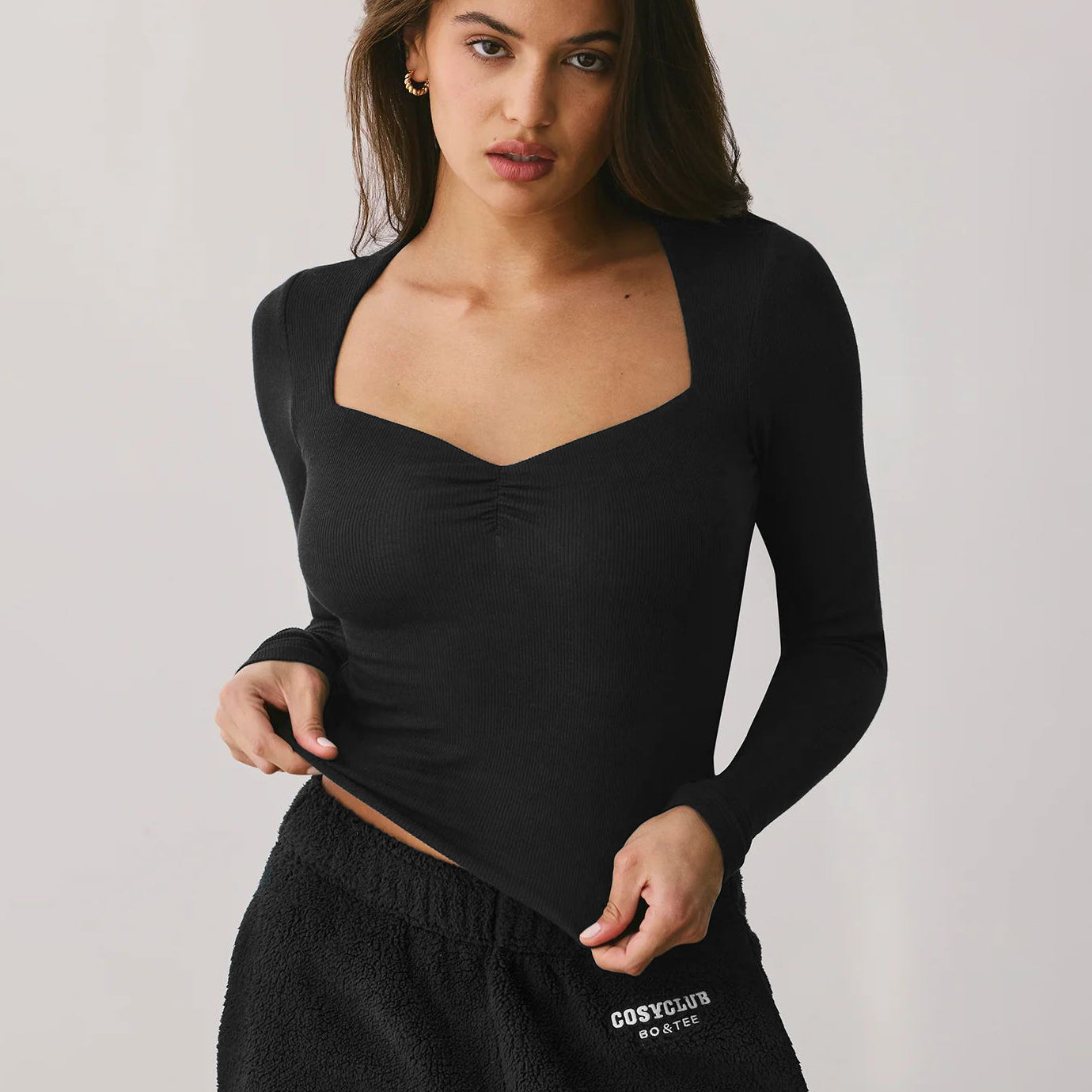 Top cuello estilo corazón