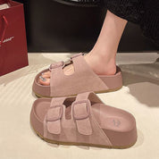 Sandalias con plataforma y doble hebilla - Dressygt