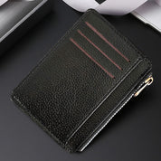 Tarjetero con monedero de zipper