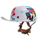 Casco de motocicleta estilo retro