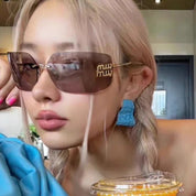 Lentes semi transparentes con letras - Dressygt