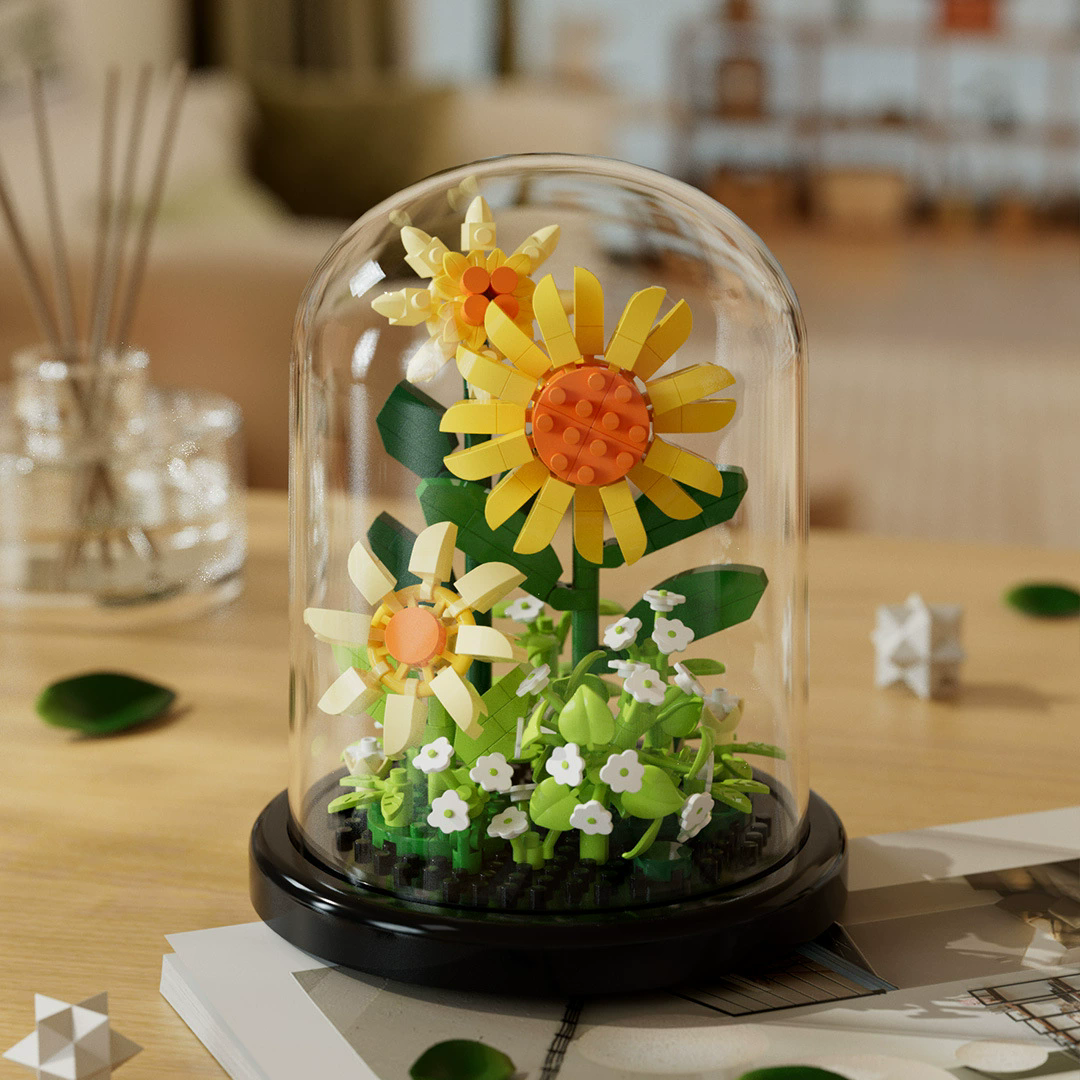 Bloques de construcción de cápsula con flores - Dressygt
