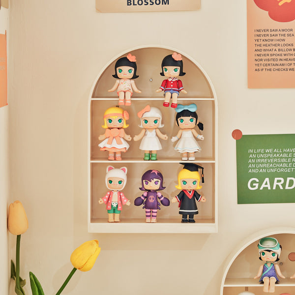 Estantería beige de pared