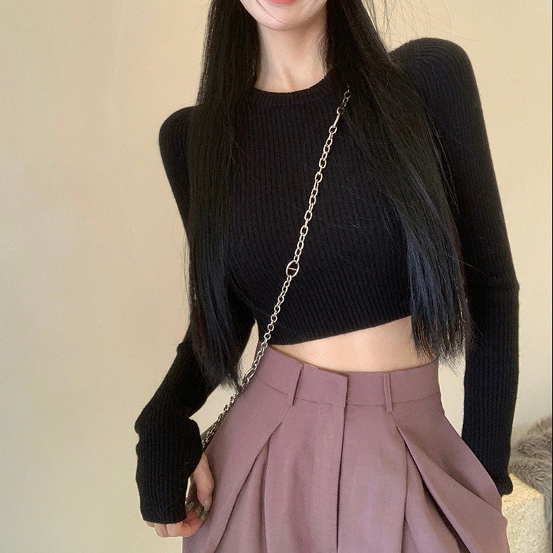 Blusa manga larga estilo tejido - Dressygt