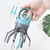 Recogedor con agarrador para desechos de mascotas