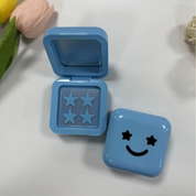 Cajita de parches para acné con espejo