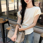 Blusa holgada con hombro caído - Dressygt