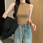 Blusa tipo top básico estilo tejido - Dressygt