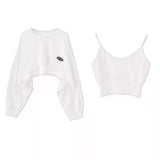 Crop top tipo suéter