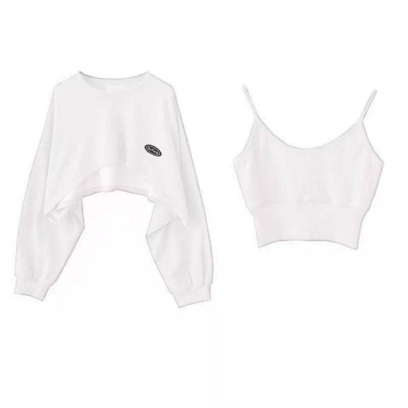 Crop top tipo suéter