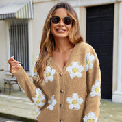 Cárdigan con flores