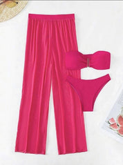 Traje de baño de tres piezas