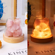 Lámpara aromática de cuarzo con luz cálida - Dressygt