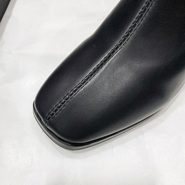 Botas altas de tacón cuadrado