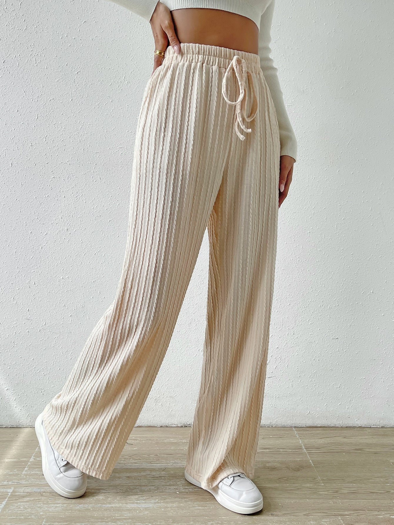 Pantalón casual con cintura elástica