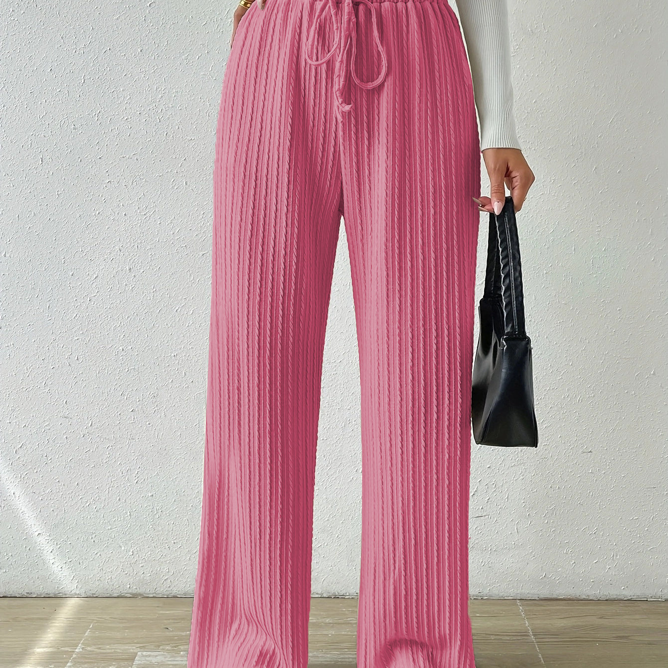 Pantalón casual con cintura elástica
