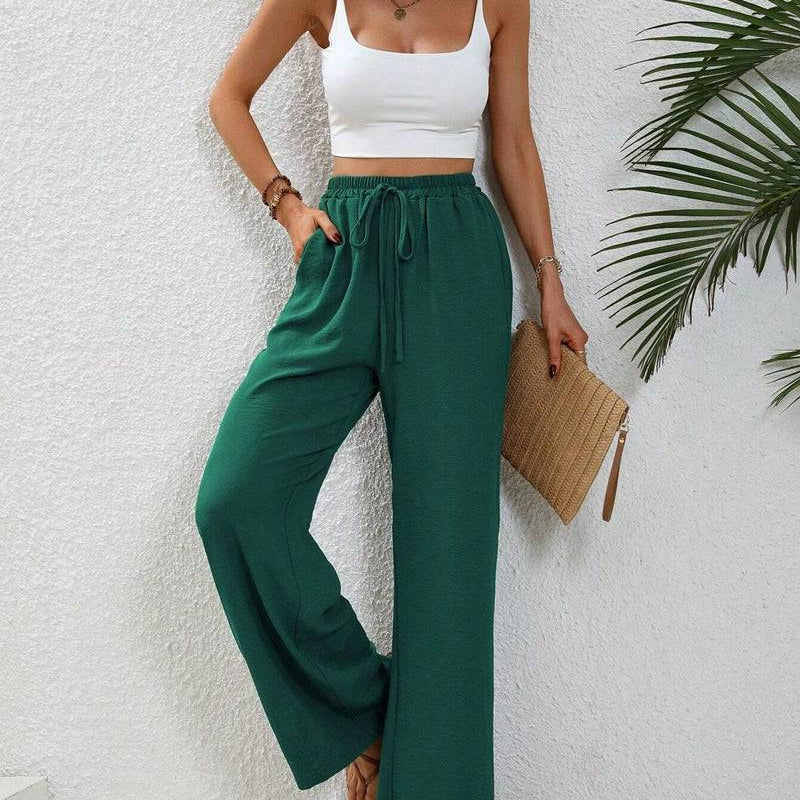 Pantalón casual cintura alta