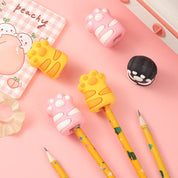 Sacapuntas en forma de patita de gato