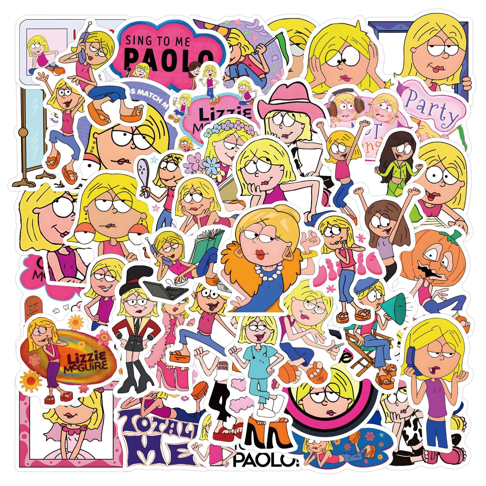 Set de 55 stickers de Lizzie McGuire
