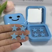 Cajita de parches para acné con espejo