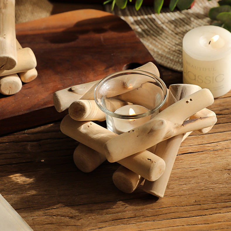 Candelero con diseño de fogata - Dressygt