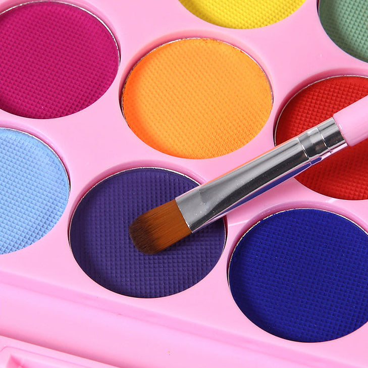 Paleta de pintura facial de 12 colores