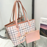 Bolso con estampado a cuadros