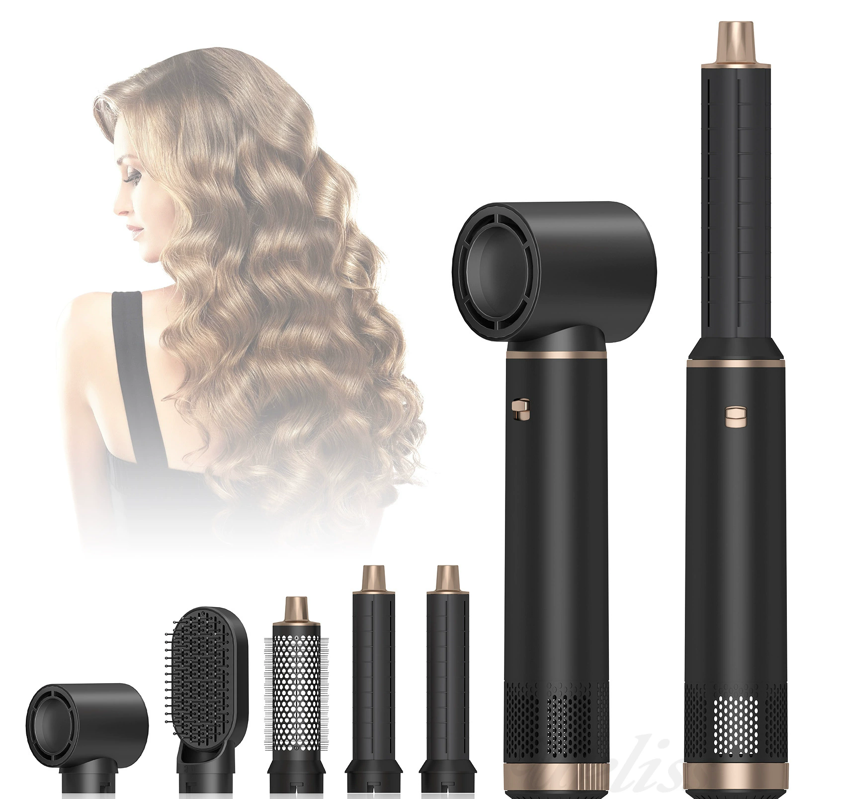 Cepillo secador de cabello 5 en 1 con tecnología iónica - Dressygt