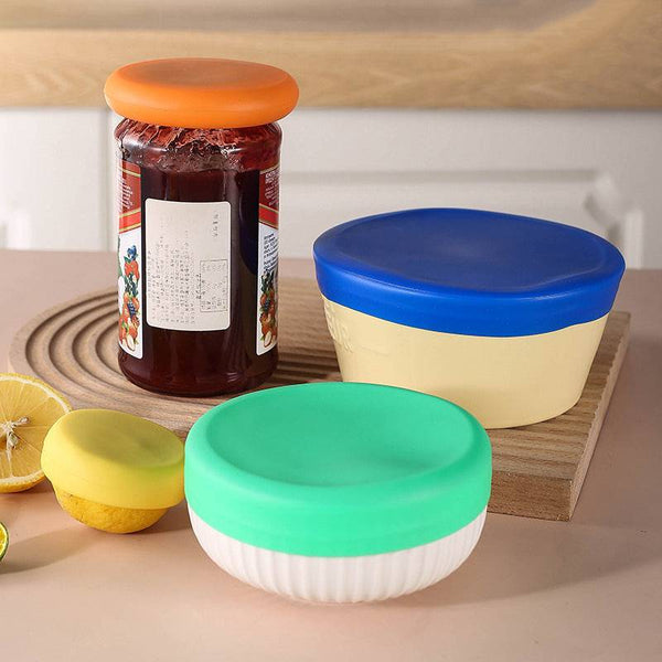Set de 4 tapa de silicón para recipientes