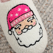 Pantuflas navideñas Santa rosa